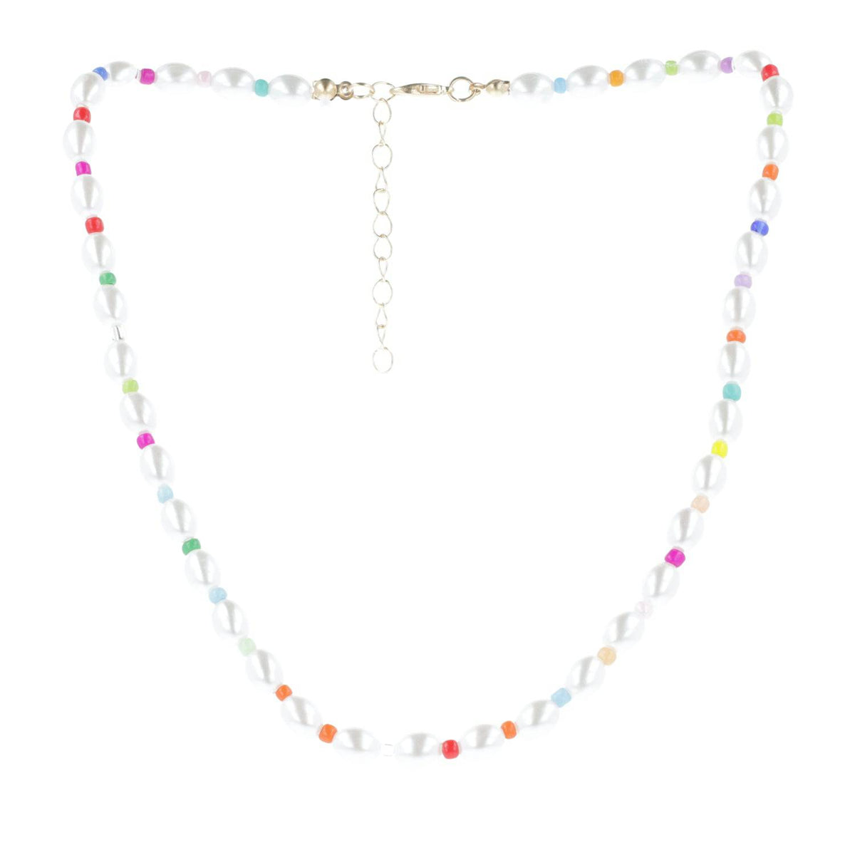 Rainbow Pearl Necklace