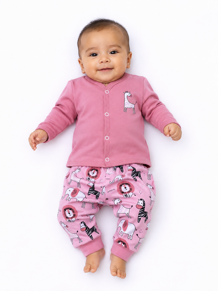 Animals Girls Pajama - Autumn Long sleeve