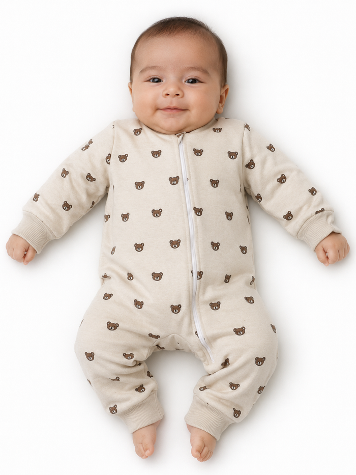 Bears Romper - Zipper Winter