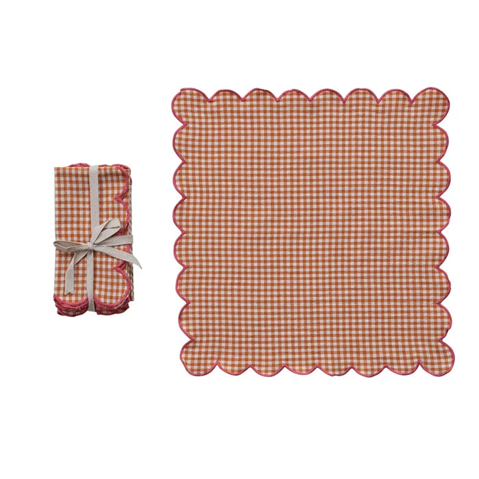 Cotton Scallop Napkin set/4