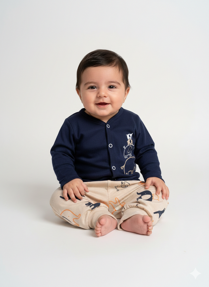 Elephant Pajama Long Sleeve - Summer