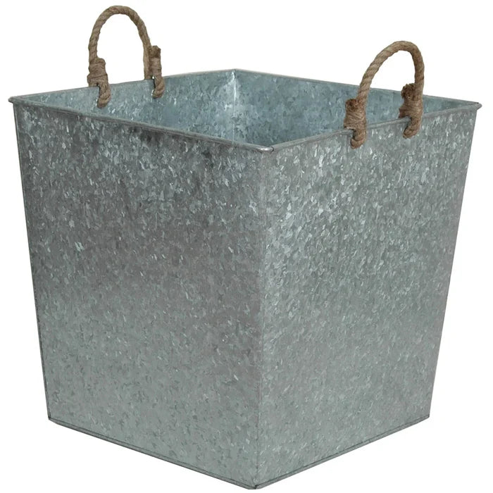 Georgia Galvanized Platinum Planter