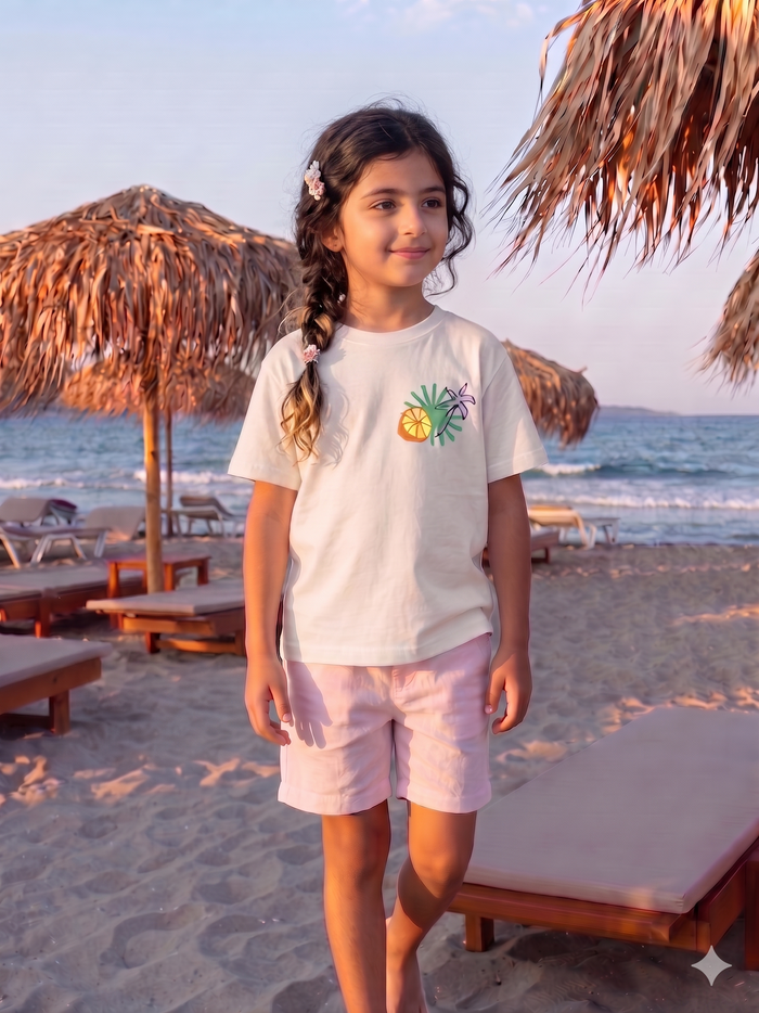 Palm & Lemon- T-shirt Oversize (Kids Unisex)