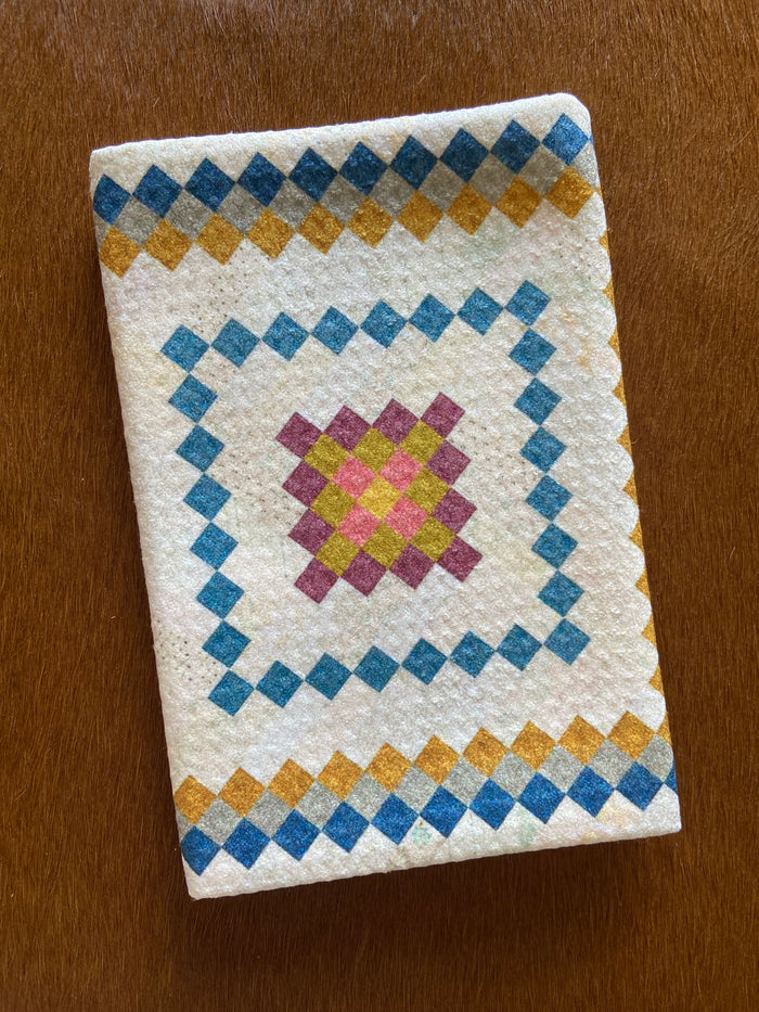 Quilt Print Dish Towel ~ Chamomile - Deer Creek Mercantile