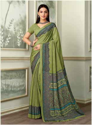Saree Sari Luxury Premium American Crape Georgette Design - 37501-B