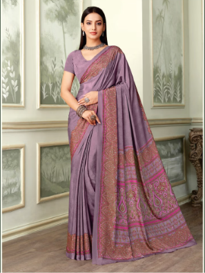 Saree Sari Luxury Premium American Crape Georgette Design - 37501-D