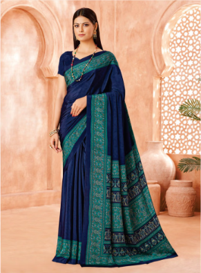 Saree Sari Luxury Premium American Crape Georgette Design - 39001-B