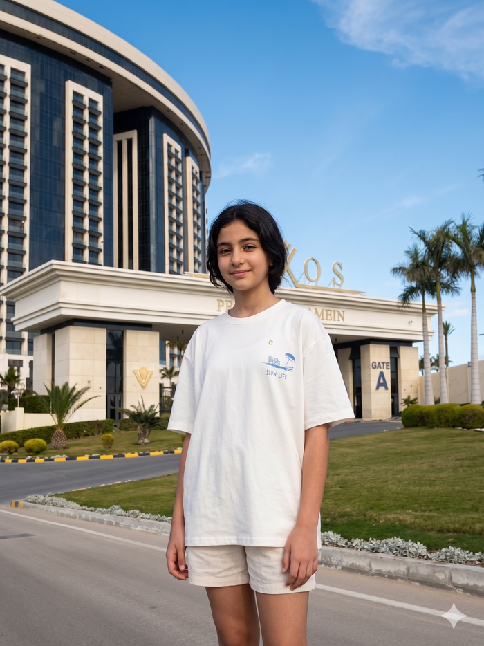 Slow life - T-shirt Oversize (Kids Unisex)