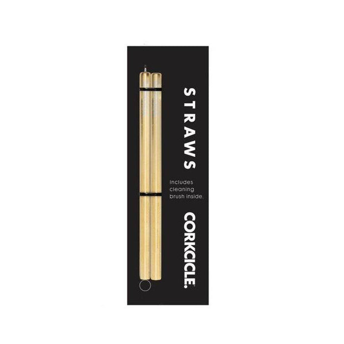 Straw Set - Cocktail - Gold - The Preppy Bunny