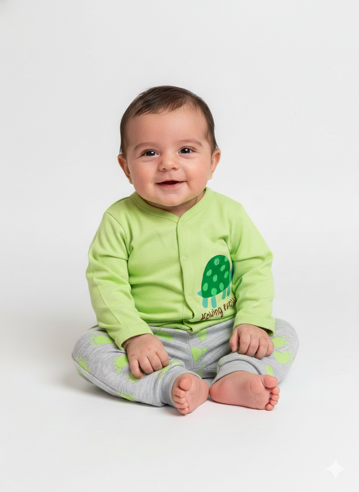 Turtle Pajama Long Sleeve- Summer