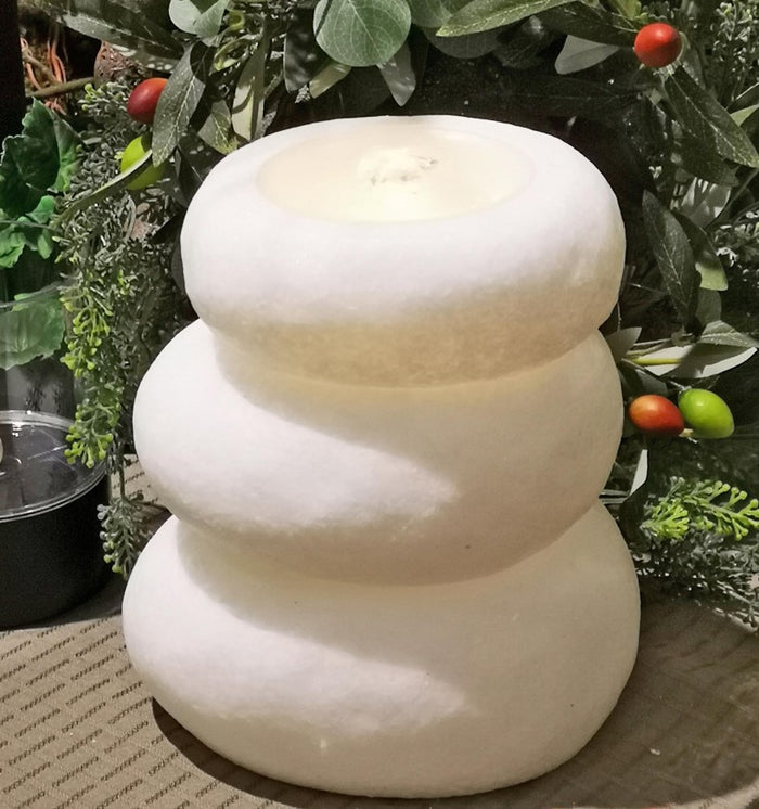 White Rock Fountain Candle