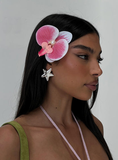 Azurah Flower Hair Clip Multi
