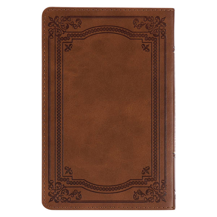 101 Devotions for Men  Tawny Brown Faux Leather Devotional -