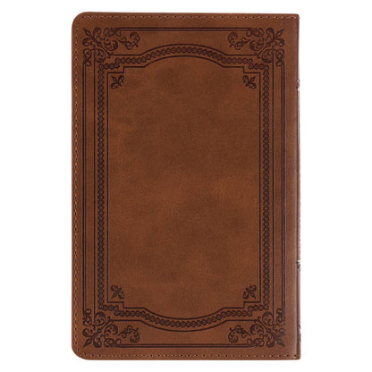 101 Devotions for Men  Tawny Brown Faux Leather Devotional -