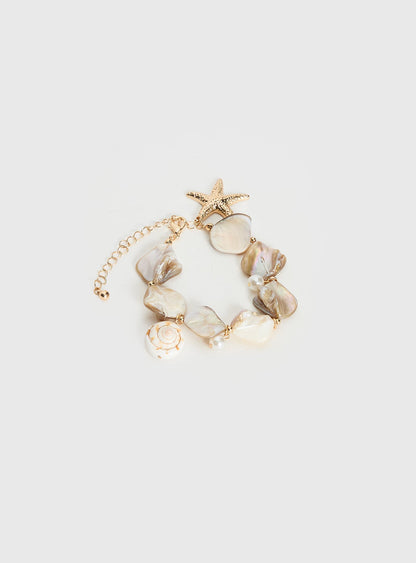 Amplitude Shell-look Bracelet Gold