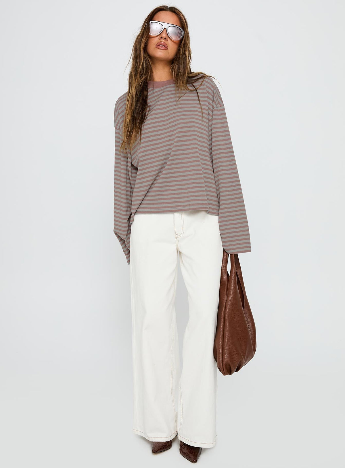 Bloom Long Sleeve Muted Pastels Stripe