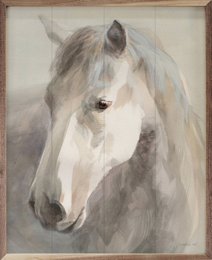 20" Gentle Horse Crop Wood Art
