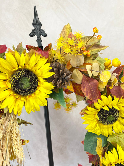 26" Fall Garden Wreath