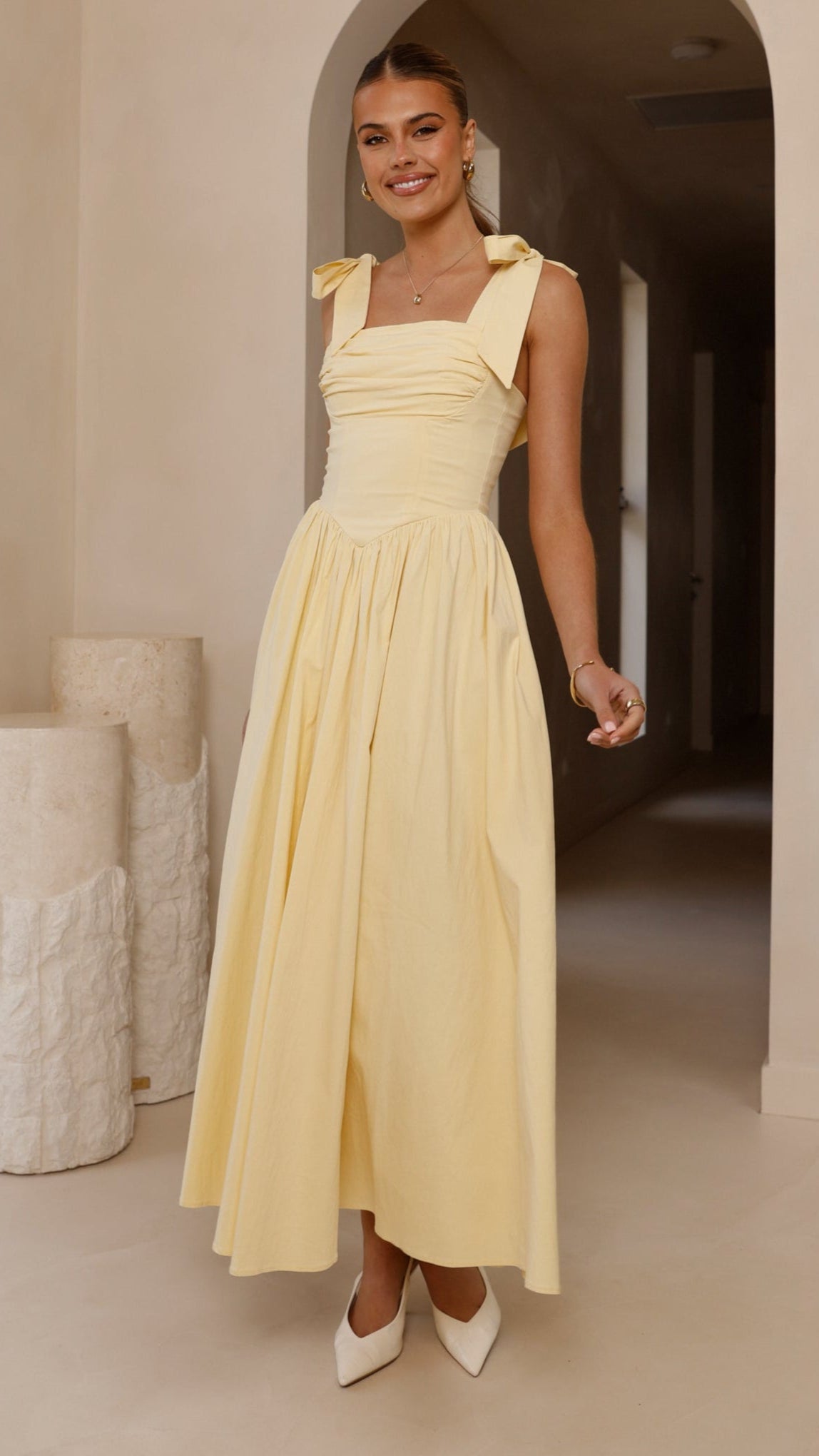 Haisley Maxi Dress - Yellow