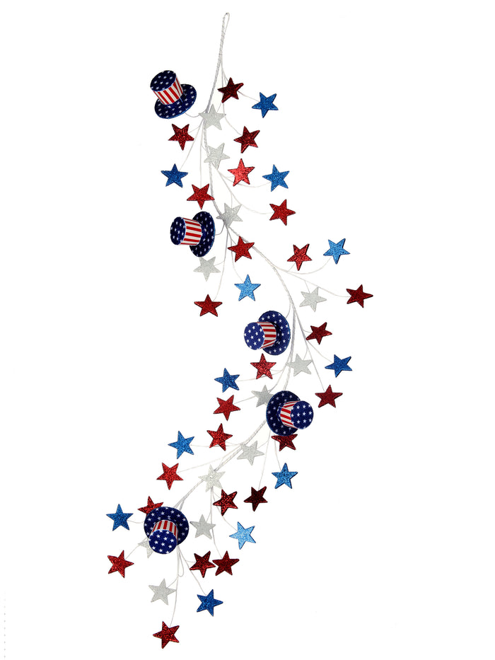 48" Americana Hat Garland