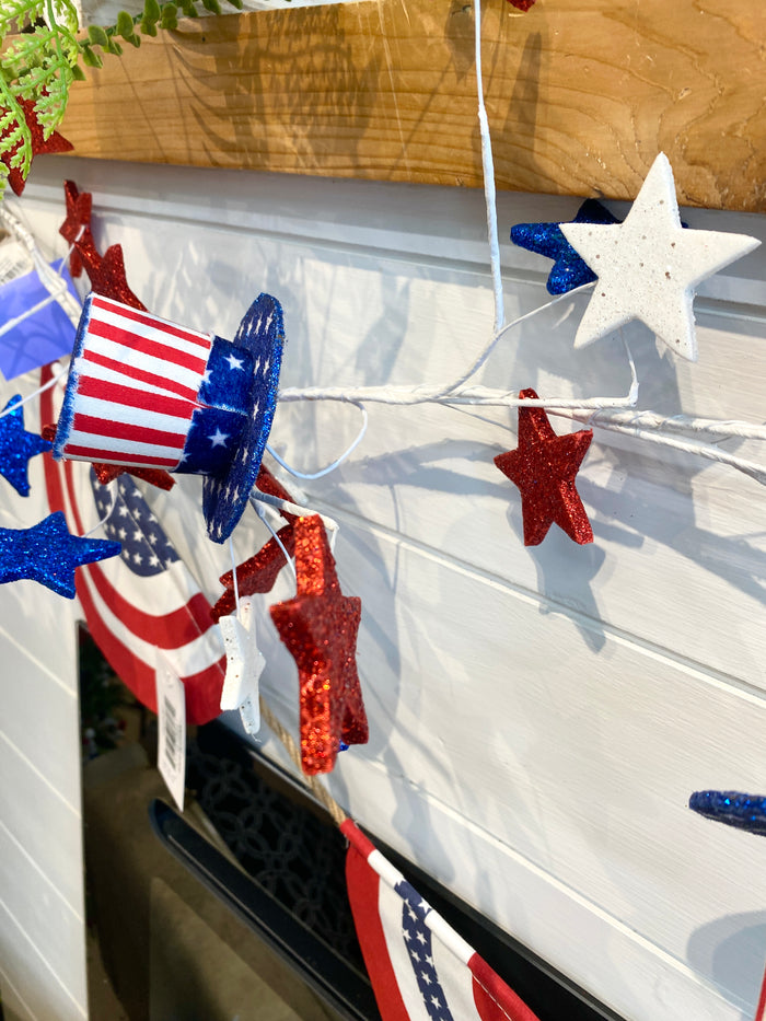 48" Americana Hat Garland