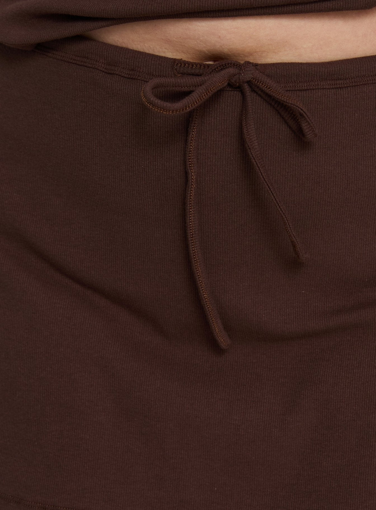 Baseline Rib Skort Brown Curve