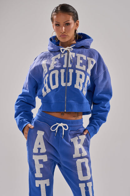 AFTER HOURS ZIP UP SWEATSHIRT