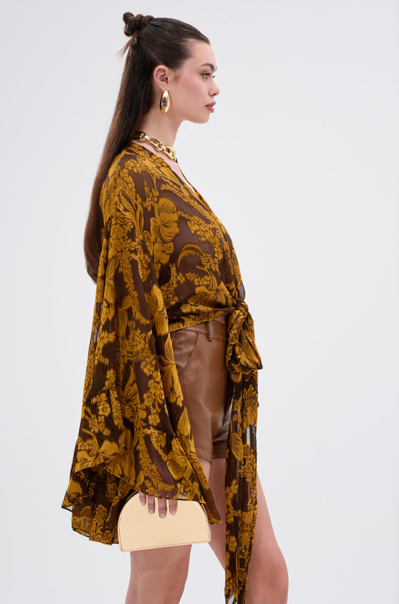 ADORE YOU TIE FRONT BLOUSE