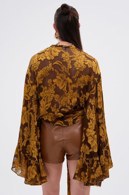 ADORE YOU TIE FRONT BLOUSE