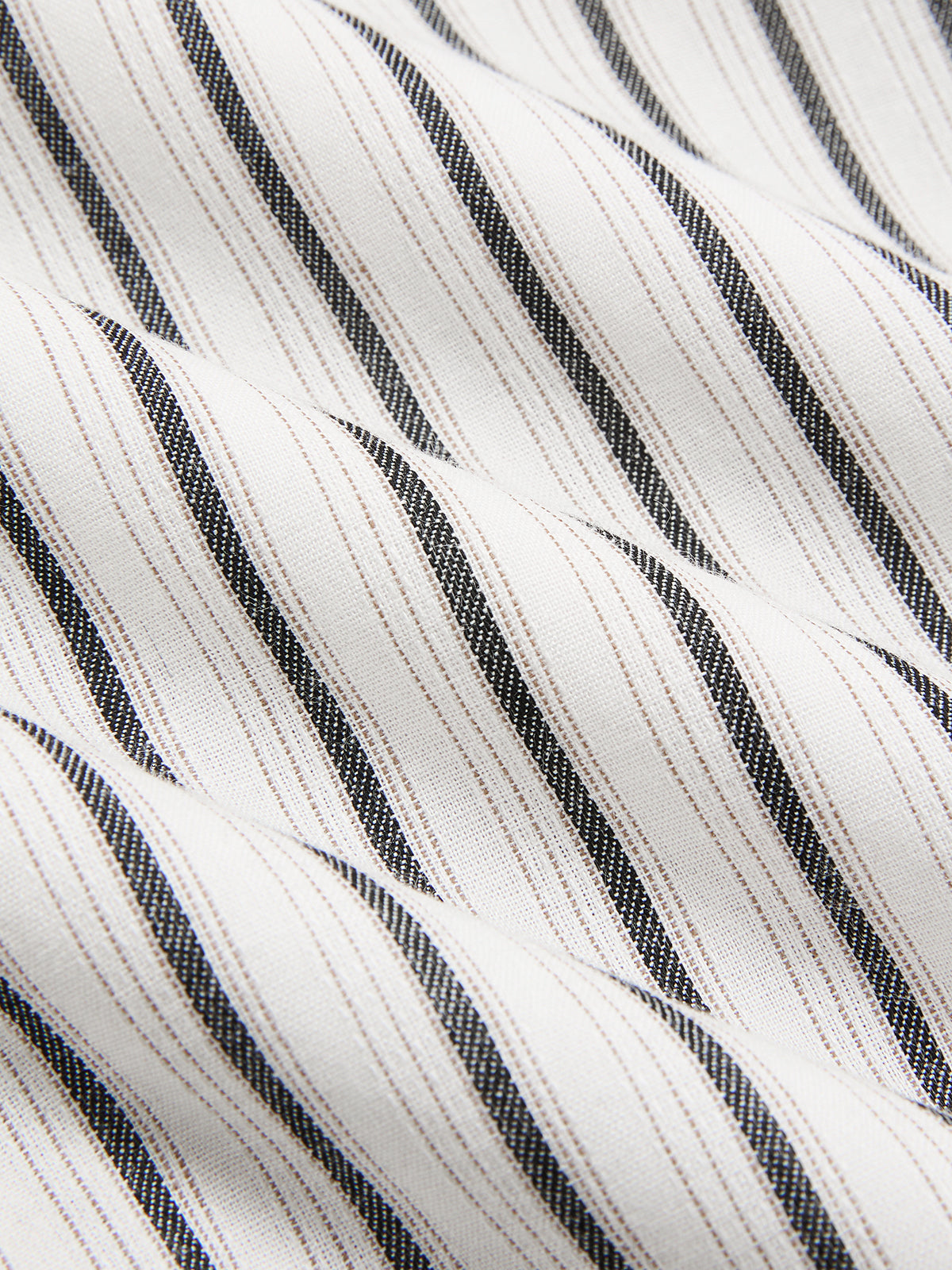 Striped Collared Sleeveless Tie Waist Midi Dress