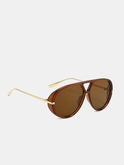 Metal Arm Aviator Sunglasses