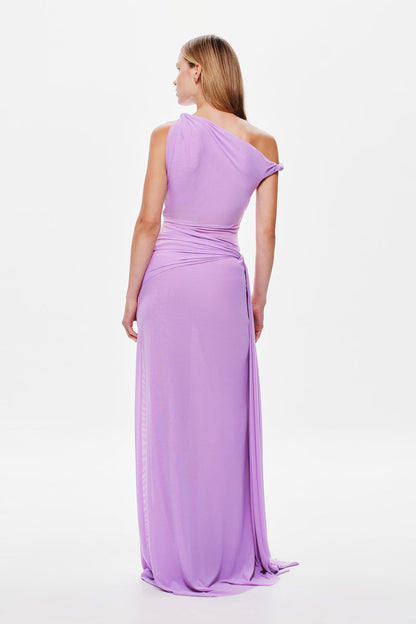 Sisal Mesh Maxi Dress - Lilac