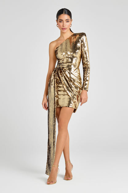 Celina Gold Dress