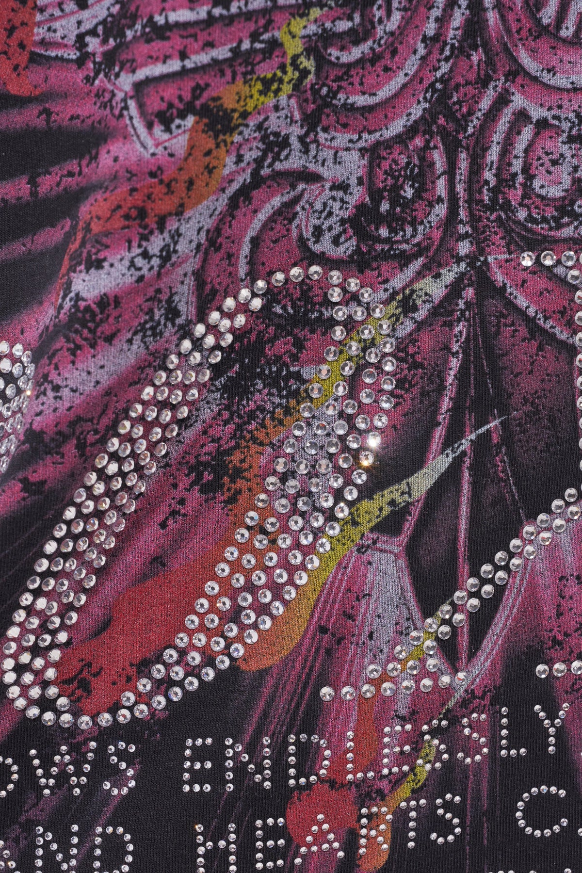 20XX RHINESTONE CANVAS T-SHIRT