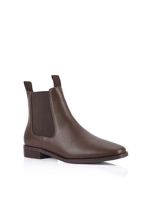 Harper Chelsea Boots - Chocolate Brown