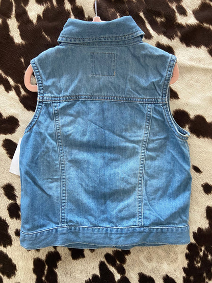 Pre-Loved Oshkosh Denim Vest *Size 7 YOUTH - Deer Creek Mercantile