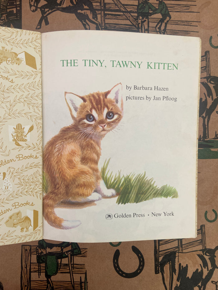 Vintage Little Golden Book - Tiny, Tawny Kitten - Deer Creek Mercantile
