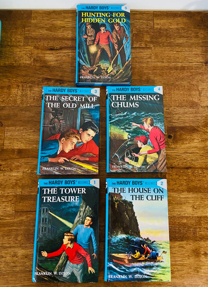 Vintage The Hardy Boys Book Starter Set, Volumes 1-5 - Deer Creek Mercantile