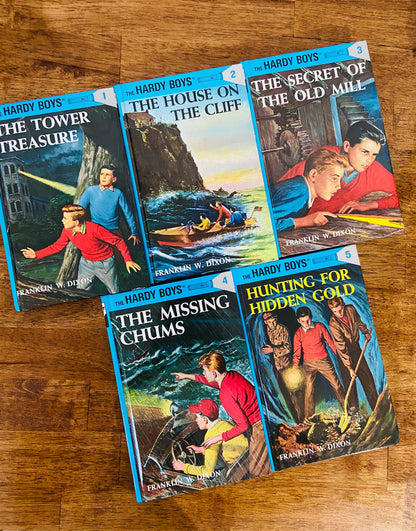 Vintage The Hardy Boys Book Starter Set, Volumes 1-5 - Deer Creek Mercantile