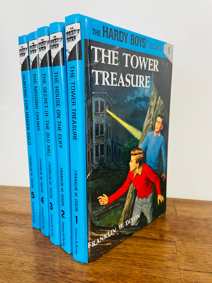Vintage The Hardy Boys Book Starter Set, Volumes 1-5 - Deer Creek Mercantile