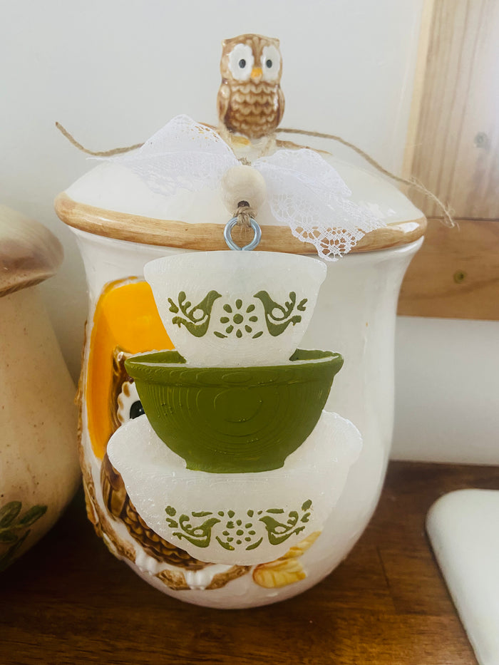 Vintage Bowl Car Freshie *Green - Deer Creek Mercantile