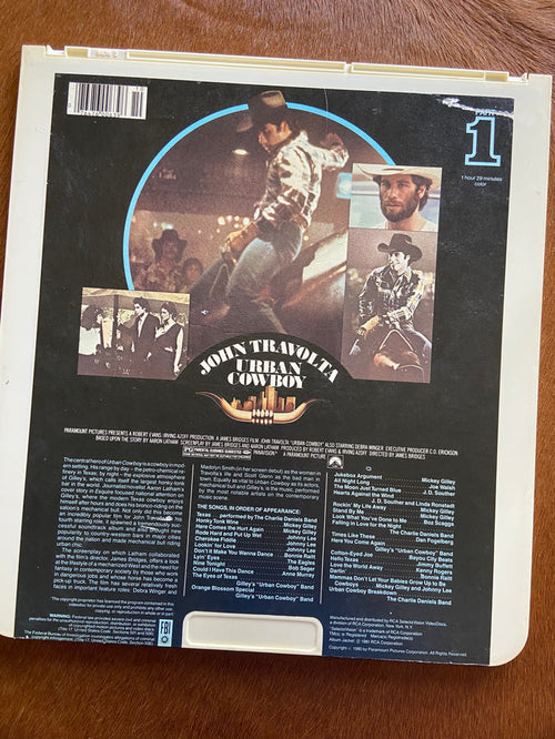 Vintage Urban Cowboy Laser Disc - Deer Creek Mercantile