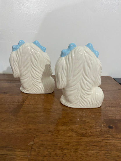 Vintage Set of 2 Puppy Dog Ceramic Figurines - Deer Creek Mercantile