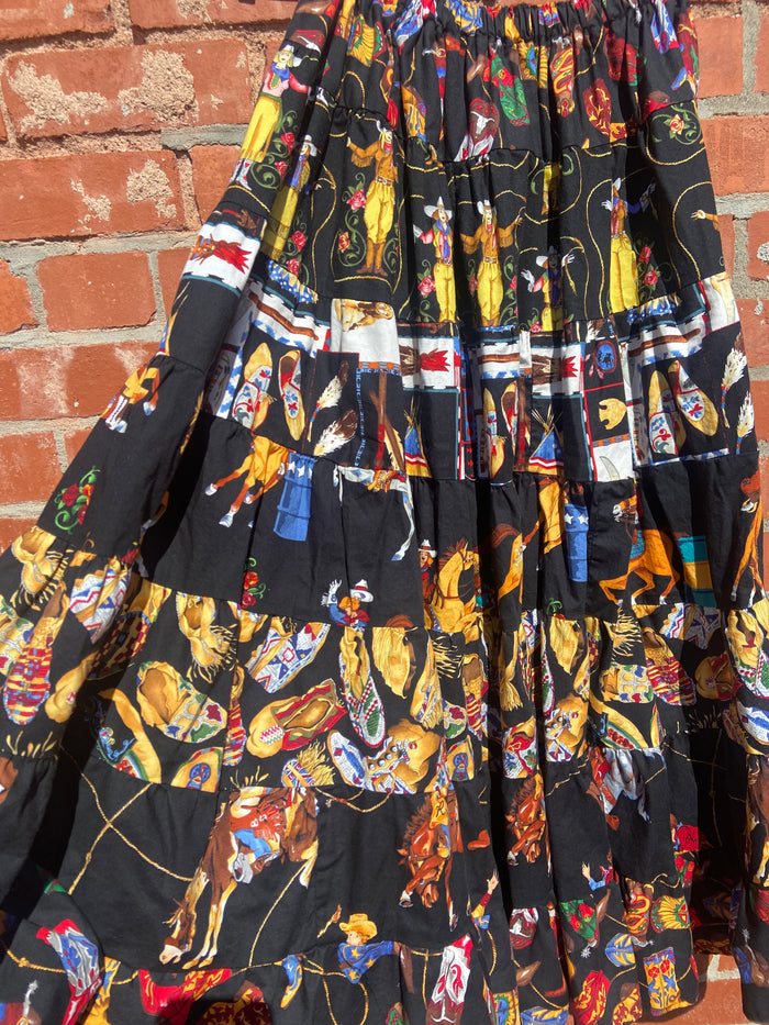 Vintage Jackelen Western Cowgirl Skirt One Of A Kind - Deer Creek Mercantile