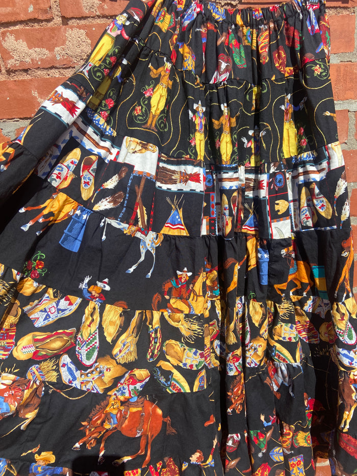 Vintage Jackelen Western Cowgirl Skirt One Of A Kind - Deer Creek Mercantile