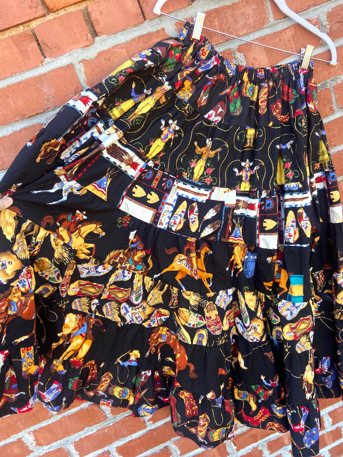 Vintage Jackelen Western Cowgirl Skirt One Of A Kind - Deer Creek Mercantile