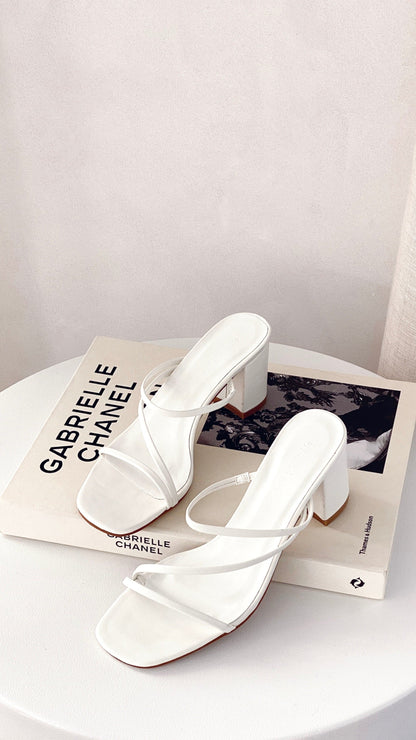 Yazmin Heel - White