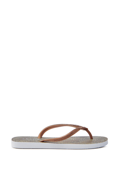 AKIRA LORETA LEOPARD THONG FLIP FLOP