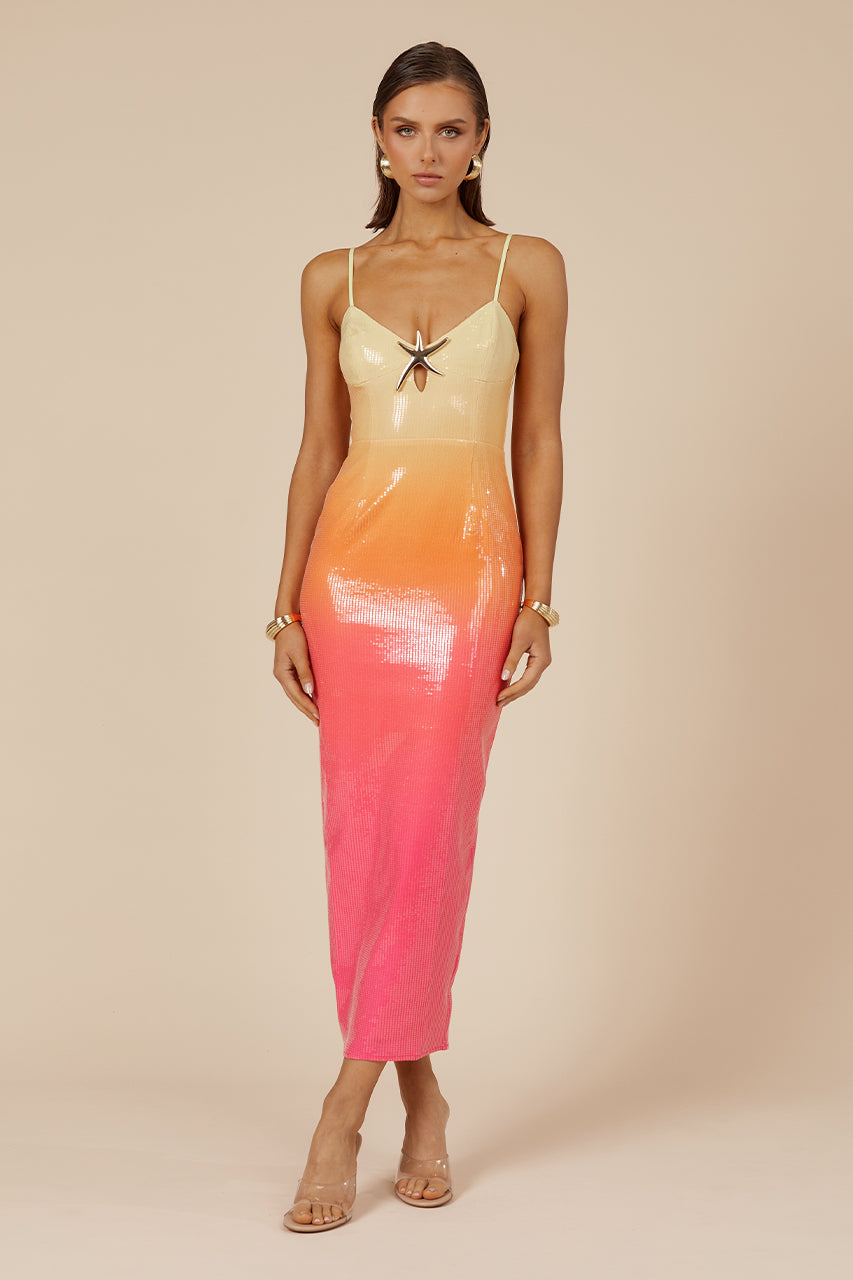 Benito Midi Dress - Tropical