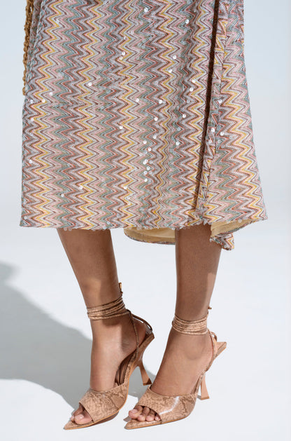 AKIRA OWENS TAN CHUNKY SANDAL